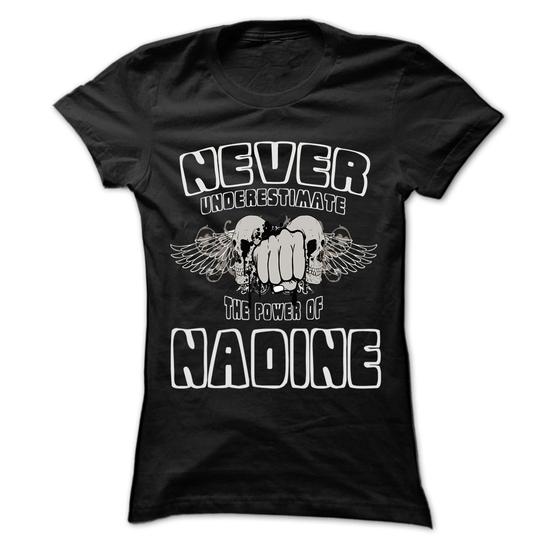 Never Underestimate The Power of Nadine Hoodie Black 